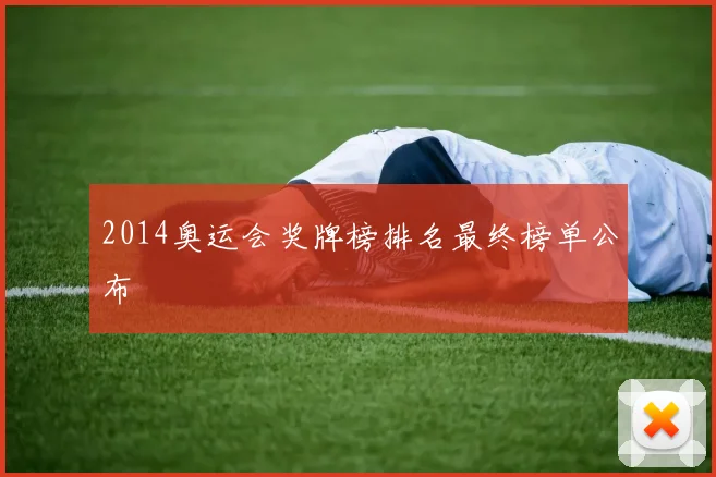 2014奥运会奖牌榜排名最终榜单公布